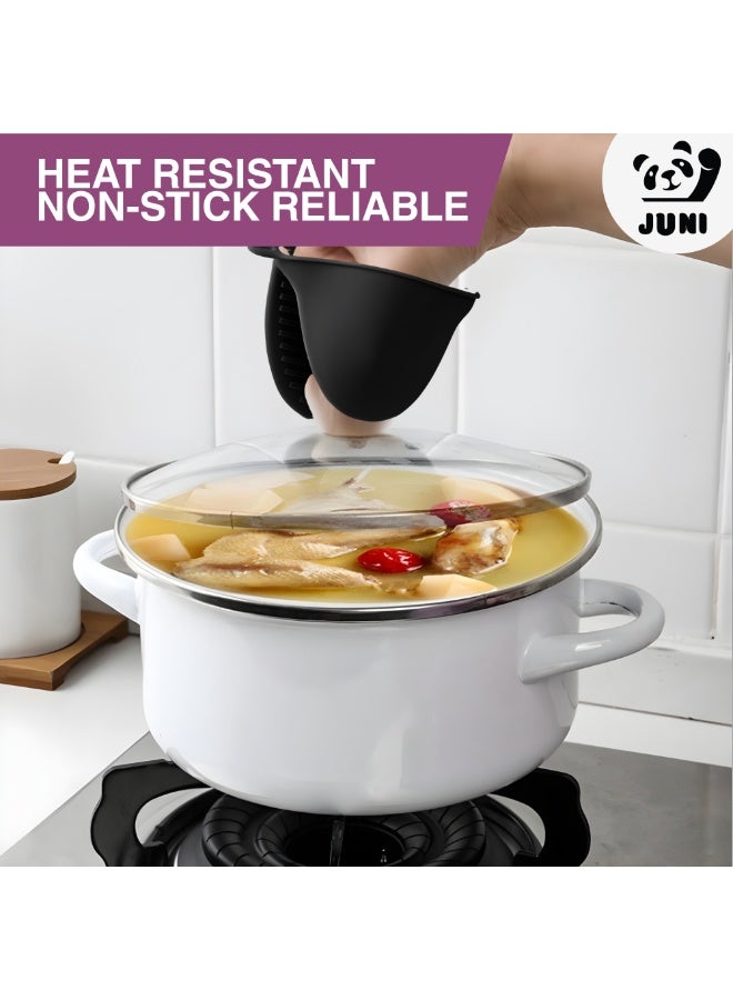 JUNI 21-Piece Silicone Kitchen Utensils Set with Holder – Heat Resistant Cooking Spatula, Spoon, Ladle & Turner Set for Non-Stick Cookware – BPA Free Silicone Cooking Tools - Image 3